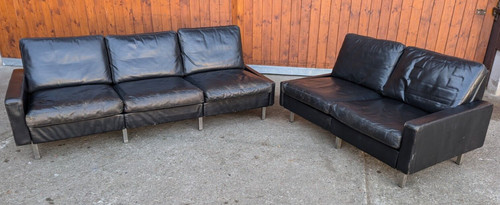 Designer cuir sofa - cuir, cor