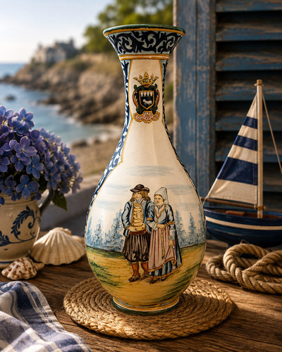 Vase balustre henriot - vase, quimper