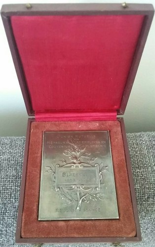 Plaque mutualité art nouveau - art,