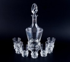 Ensemble de liqueur en cristal