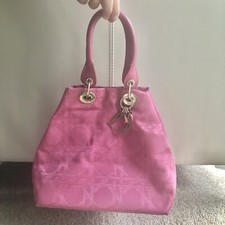 Dior Pink Fabric Bag With