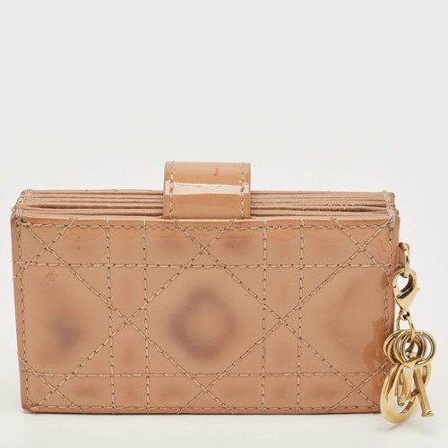 Porte cartes dior beige - porte-cartes,