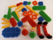 LOT CLIPO BRIQUE TETE MINIFIG