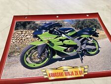 Kawasaki 600 Ninja ZX-6R 2000 fiche carte moto passion collection Atlas zx6r