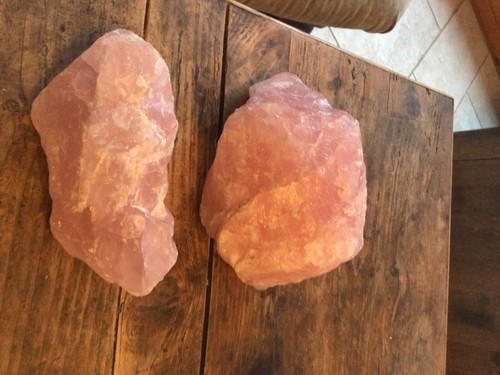 Quartz rose brut blocs 1120g - rose,