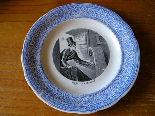 Gien assiette parlante - assiette,
