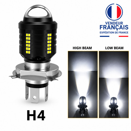 Ampoule led blanc - h4, 6000k