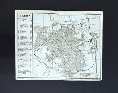 Antique maps ravenna italy - maps,