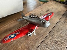 JOUET AVION BIMOTEUR MARX MADE IN USA LONGEUR 26 CM ENVERGURE 40 CM