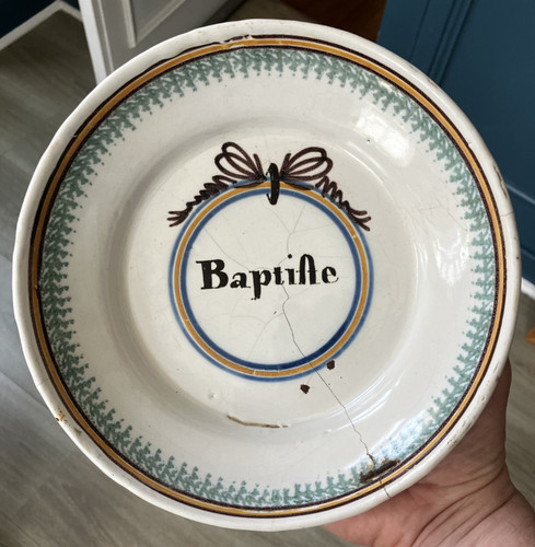 Belle assiette faience - belle,