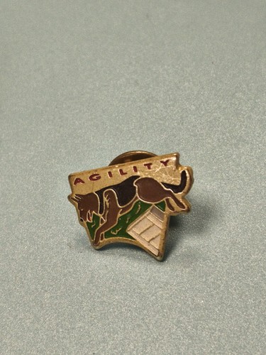 Vintage pin agility chien - pin's,