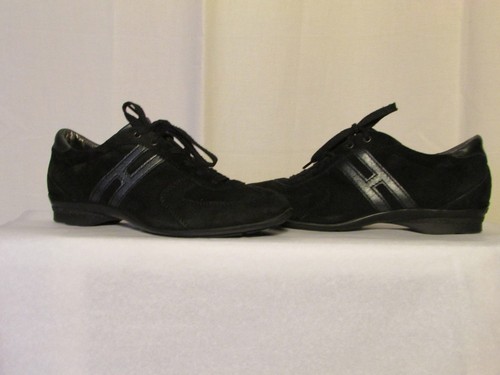 Baskets hogan daim - daim, noir/cuir