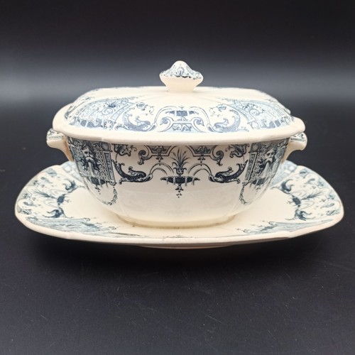 Gien saucière en faïence - gien,