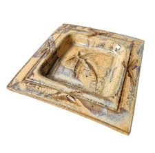 Coupe Grand Vide Poche En Grès Émaillé Signé (Signature A Identifier) Céramique 