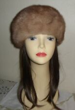Joli chapeau / toque en vison d'élevage , taille 55 ,TBE