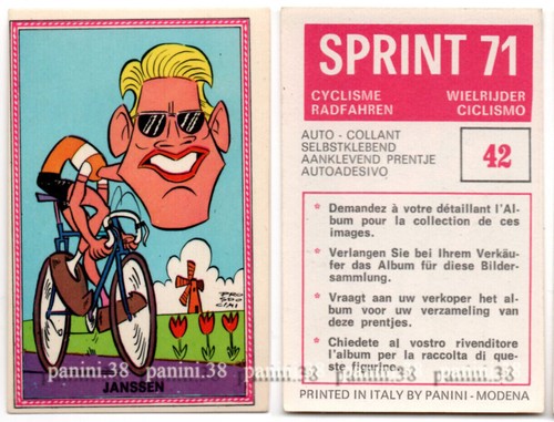 Sticker janssen sprint - n°42, "sprint
