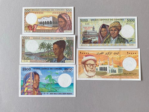 Set notes comoros - notes, 500