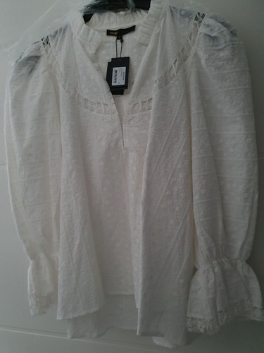 Maje blouse limoges coton - blouse,