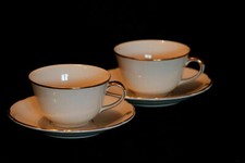 2 tasses Villeroy et Boch Rhone 50s Retro Vintage Tea cups Made in France
