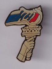 RARE PINS PIN'S .. OLYMPIQUE OLYMPIC ALBERTVILLE 1992 TORCH RELAY AIR FRANCE ~25