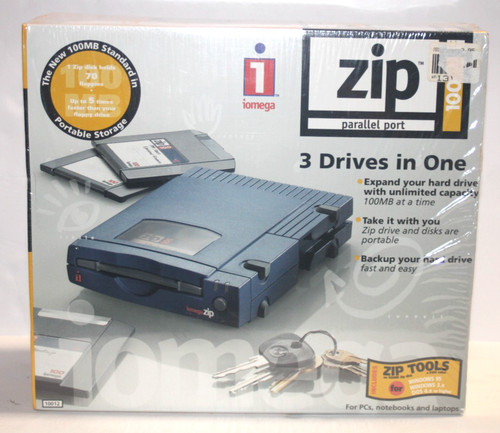Iomega 10012 zip 100 parallel - iomega,