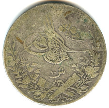 Egypte 10 qirsh argent Abdul Hamid II 1293 (1904) H n°5778