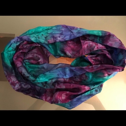 Scarf purple blue teal - -, purple-blue-teal
