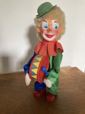 Automate Clown et son Tambour Fonctionne Jouet Ancien