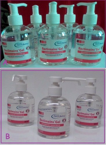 Lot flacons gel - 8, de