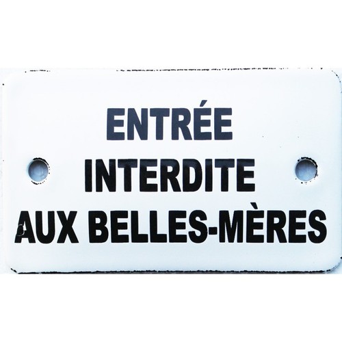 Plaque émaillée humoristique