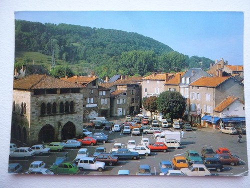 Cpa figeac place - figeac, vival