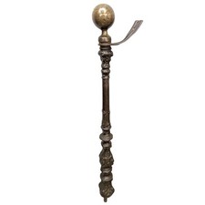 Départ de rampe d'escalier en fonte époque Napoléon III