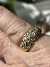 Bague jonc bombée or 18k