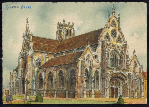 Carte postale eglise - carte, de