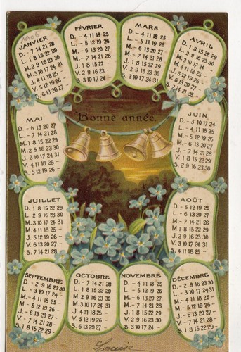 Cpa fantaisie bonne annee - cpa,