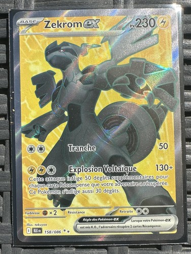 Carte pokemon zekrom 158 086 - carte,
