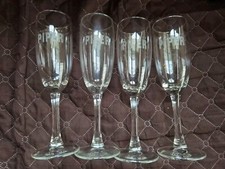 4 ANCIENNES FLÛTES À CHAMPAGNE PIPER