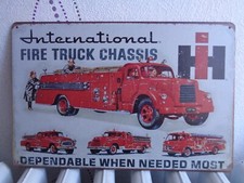 TOLE METAL CAMION POMPIER USA