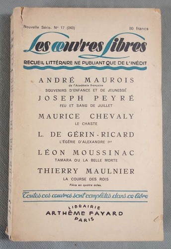 Les oeuvres libres 243 - les, n°243