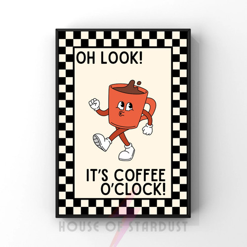 Coffee clock kitsch - coffee, o'clock