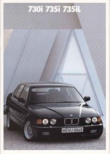 Catalogue / Brochure BMW 730i 735i 735iL E32 2/1989 Belgique en français