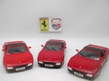 1/18 Pour Pièces ou Réparations Lot de 3 MAISTO Ferrari 348 TS 1989 Rouge