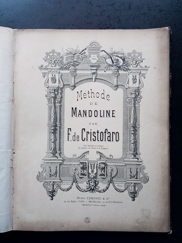 Partition ancienne methode - -,
