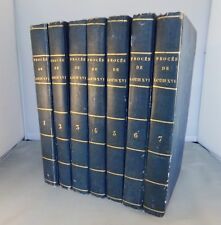 JAUFFRET : HISTOIRE IMPARTIALE DU PROCES DE LOUIS XVI 1792-1793 PERLET (7vol/8)