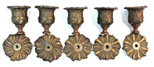 Lot de 5 bobèches et coupelles, candélabres, pendules