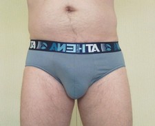 Slip Athena gris taille M + perso