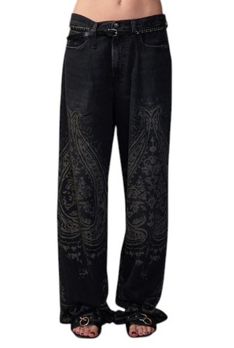 R13 damon jeans plis pour - damon, À