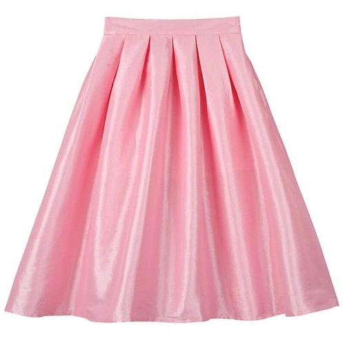 Rose taffetas jupe habillé - taffetas,