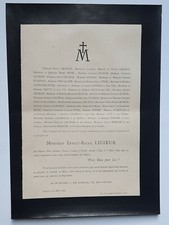 LECOEUR Petel Auvray FAIRE PART Eloy CHEVALLIER Appert BERRUBE Gosselin 1898