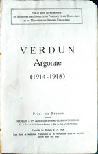 1928 Guide Michelin illustré Champs de Bataille - Verdun  Argonne  1914-18
